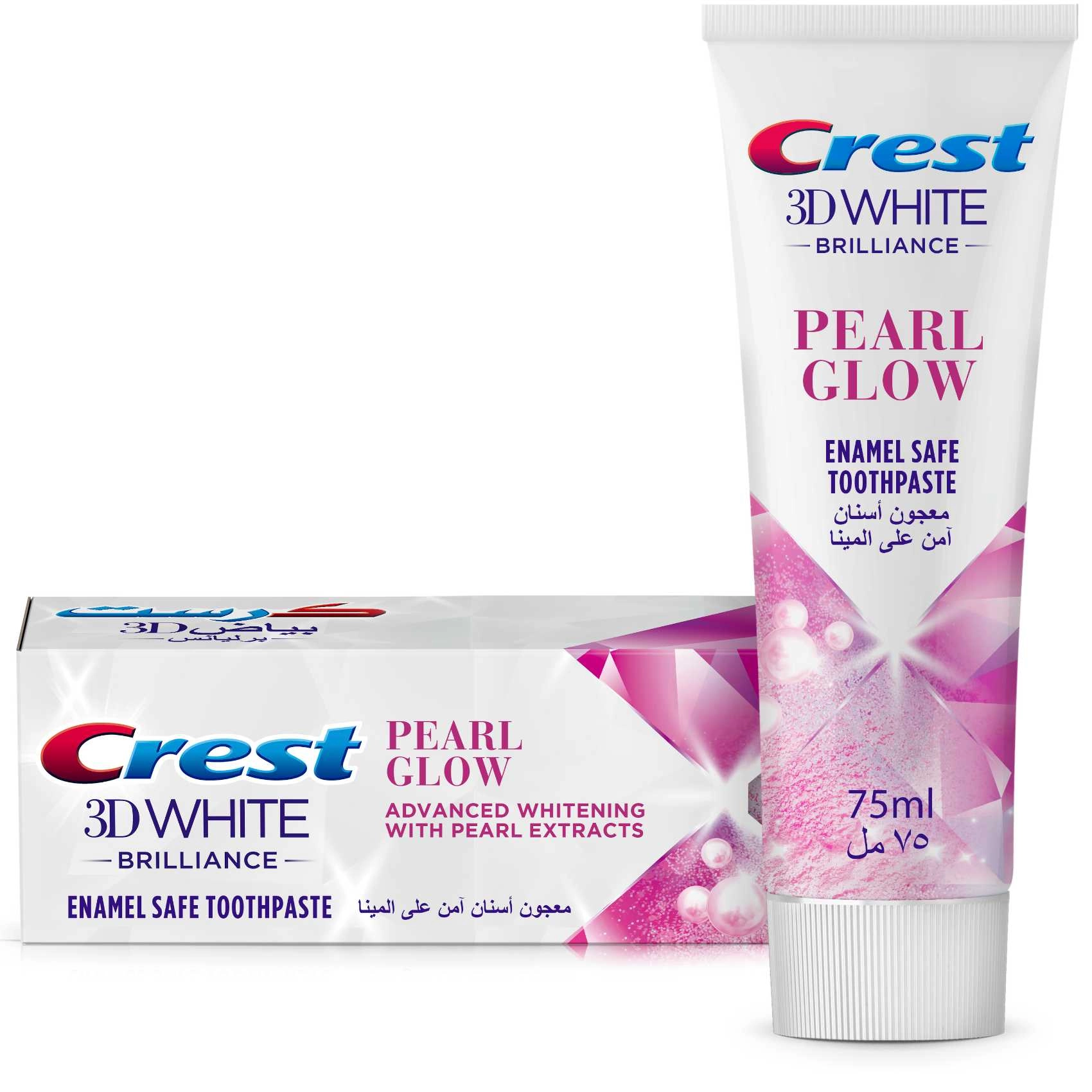 Crest 3D White Brilliance Pearl Glow Toothpaste 75ml