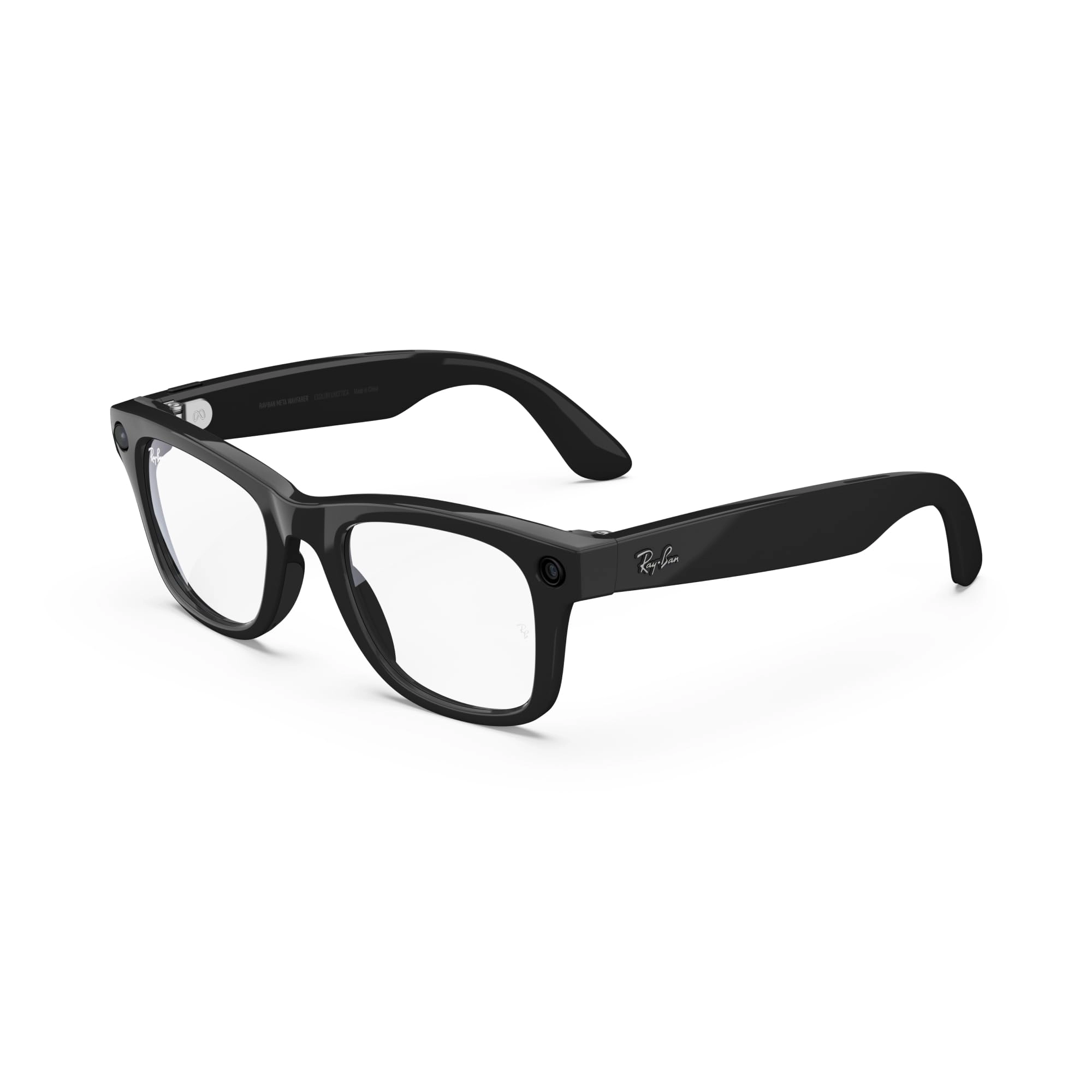 Wayfarer - Shiny Black Clear Lens 12MP