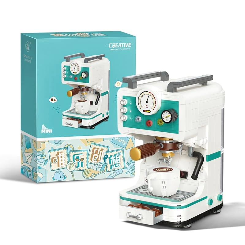 Menbis Building Block Coffee Machine - coffee maker 663pcs