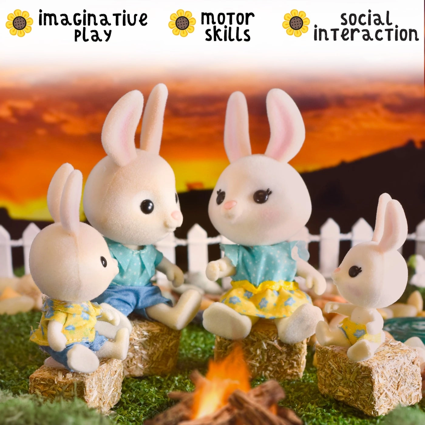 McScampers Rabbit Family - 3+ Rabbit 4 pcs
