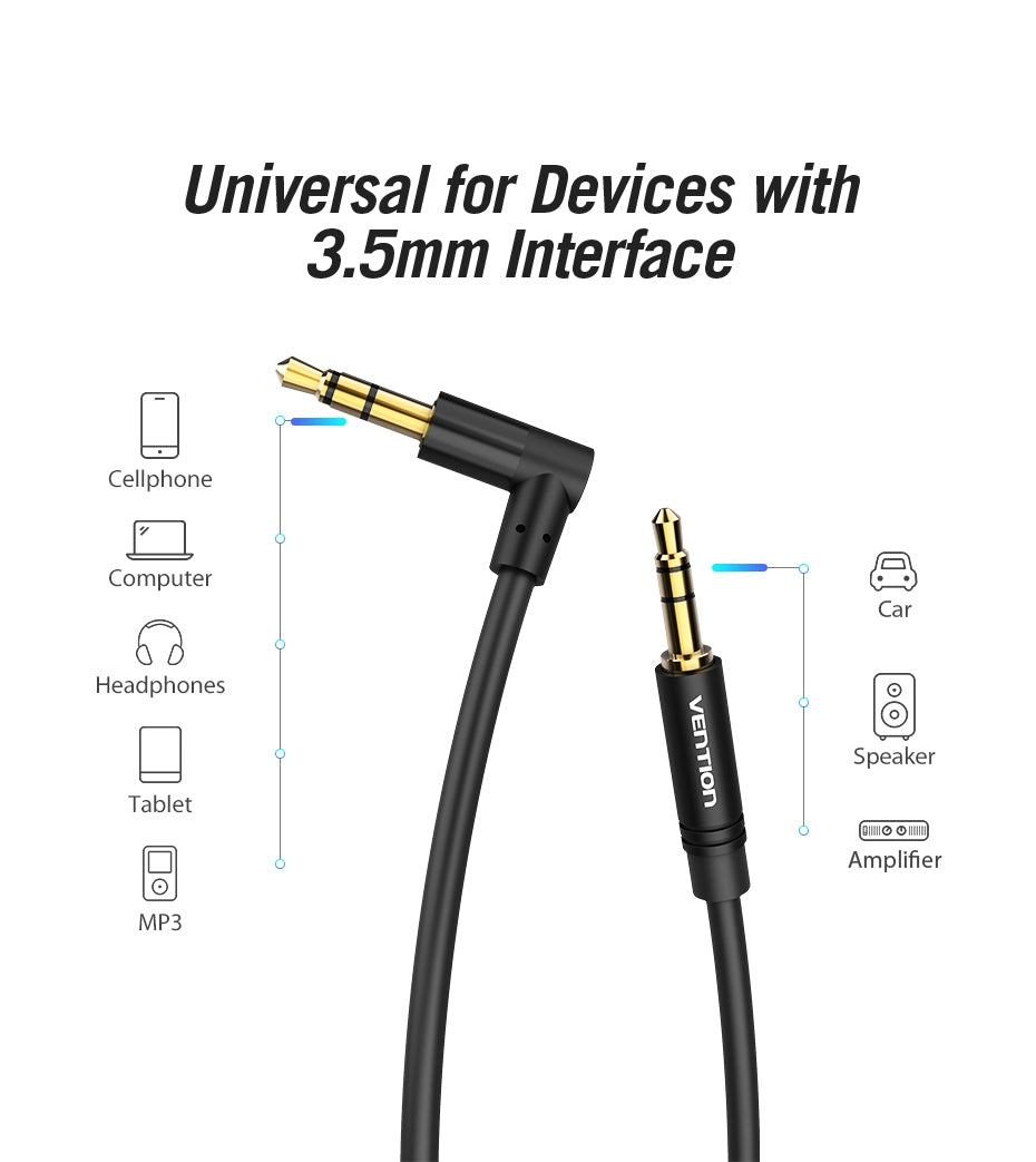 3.5mm Male to Male Audio Cable - 1 m