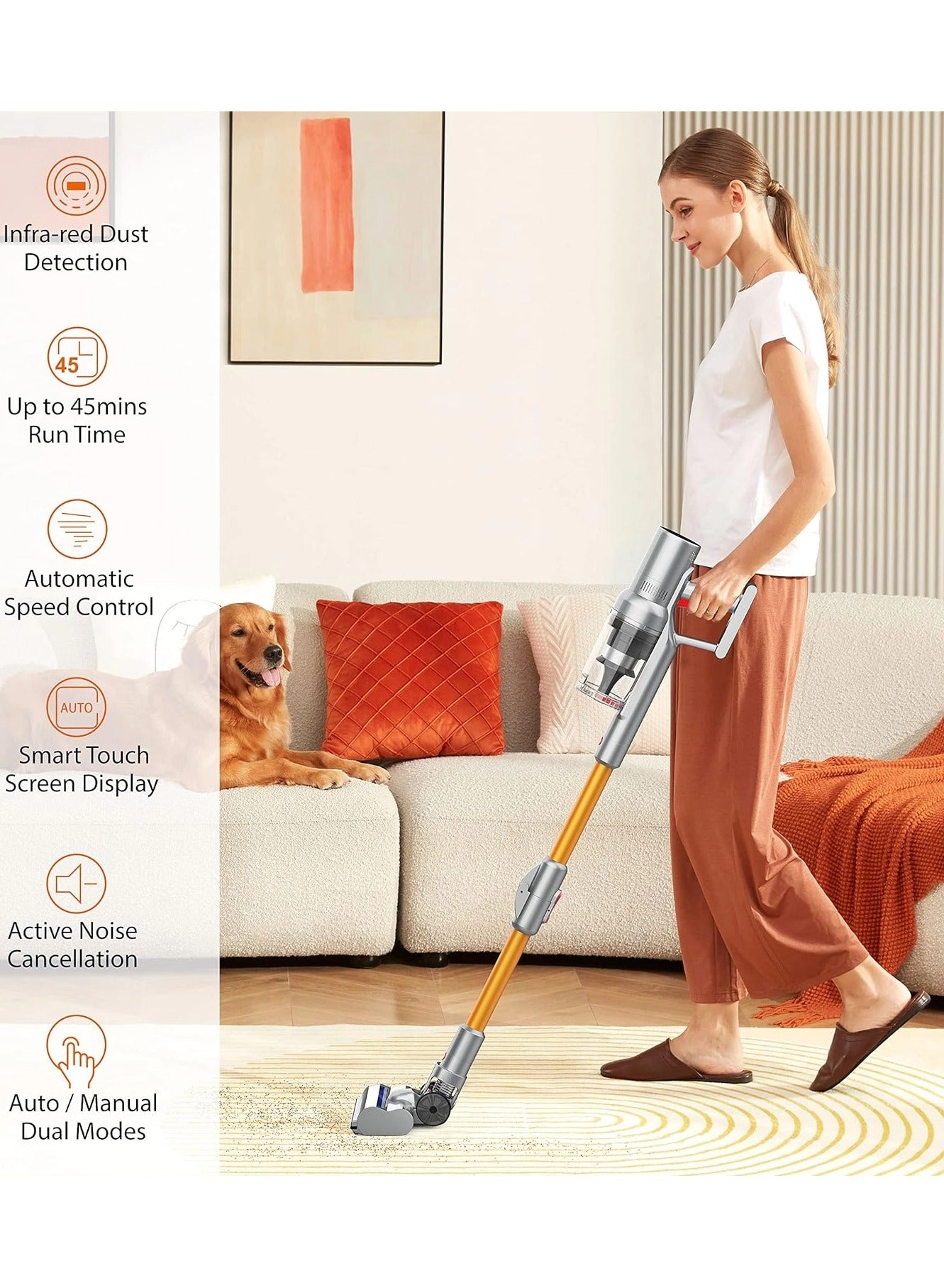 Cordless Vacuum Cleaner - 250W 45mins