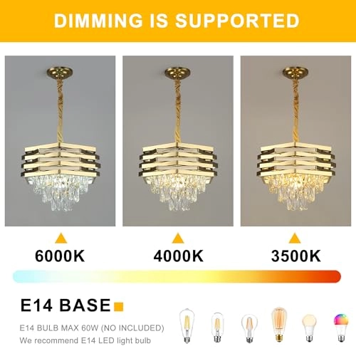 Modern Crystal Chandelier - 150 cm chain (adjustable)