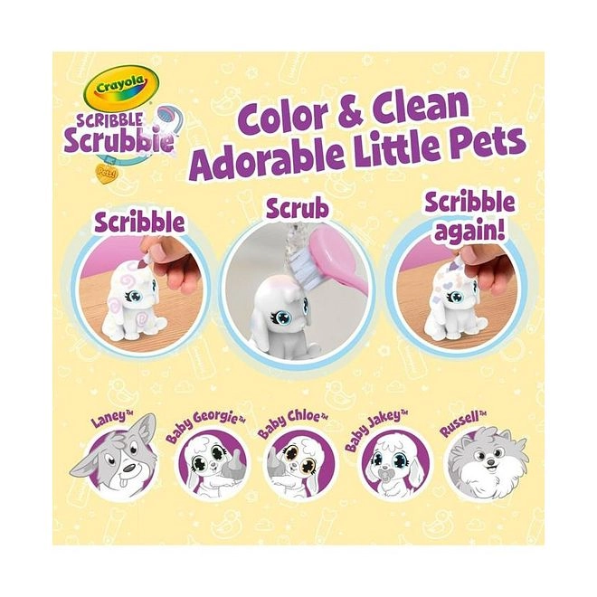 Scribble Scrubbie Pets - 3+ years 12 pcs
