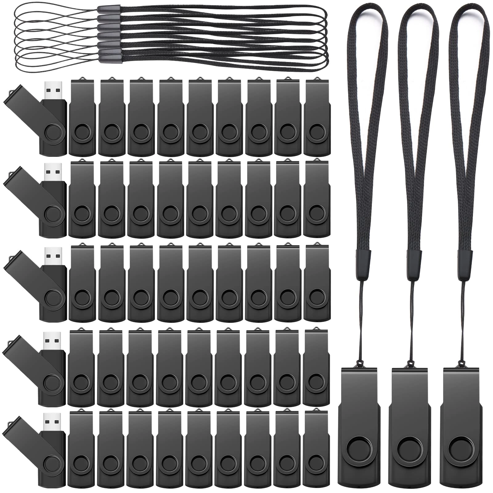Aoriher 50 Pack USB 2.0 Flash Drives - USB 2.0 2GB