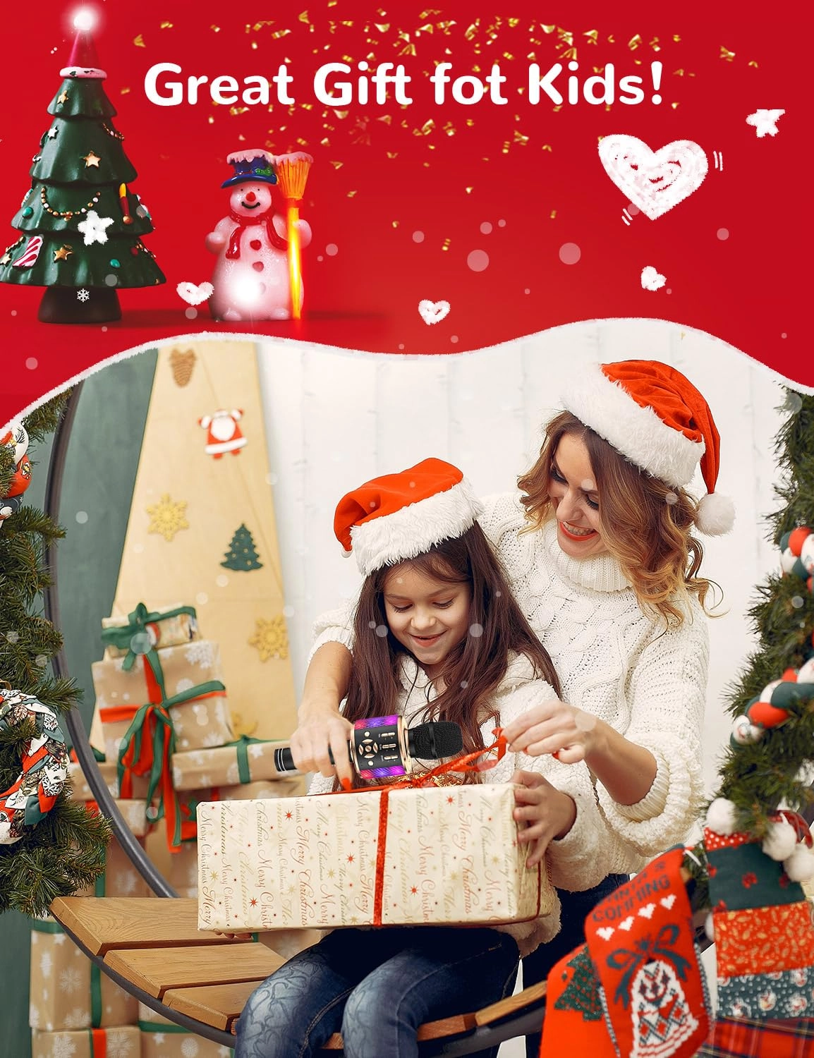 Karaoke Microphone - Handheld Bluetooth