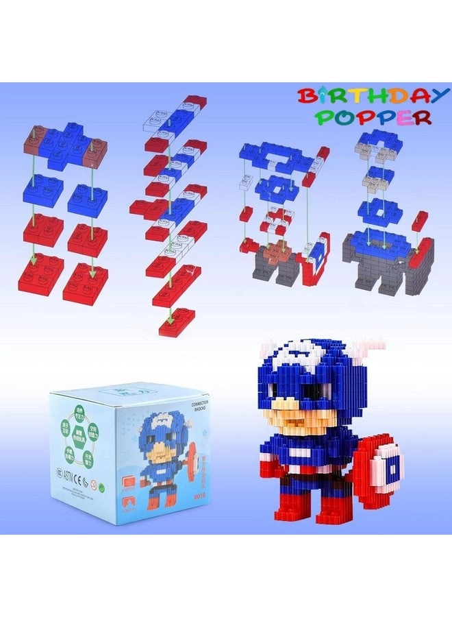 DIY Building Blocks Mini Figure - Captain America 610 pcs