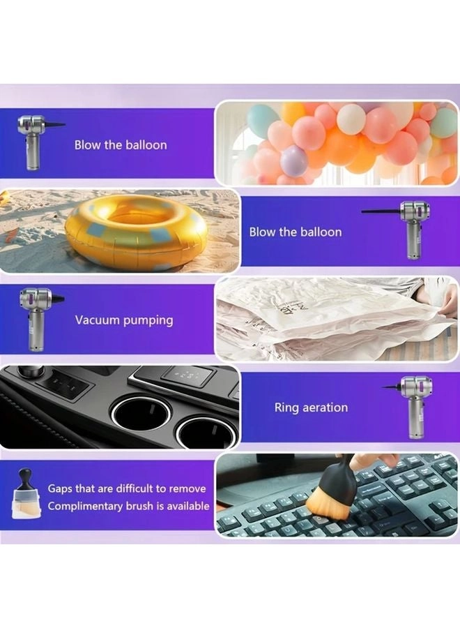 4-in-1 Wireless Handheld Vacuum Cleaner - 2000mAh