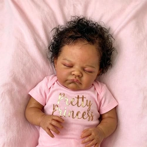 Reborn Baby Doll - 20 inches Vinyl Black Ages 3+