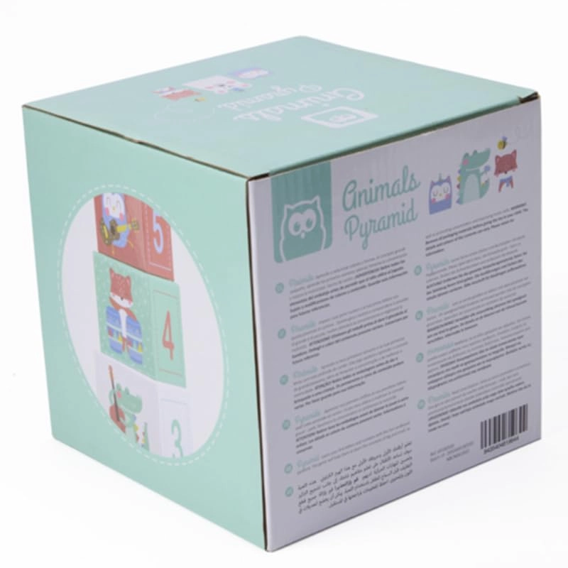 Animals Pyramid Sorting And Stacking Tower - 1+