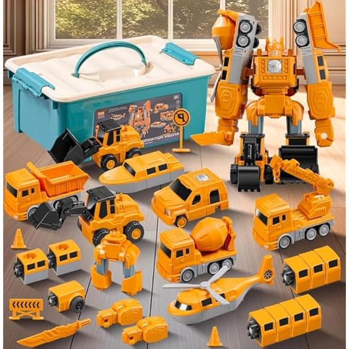 Generic Magnetic Transform Engineering Car - 35 Pieces