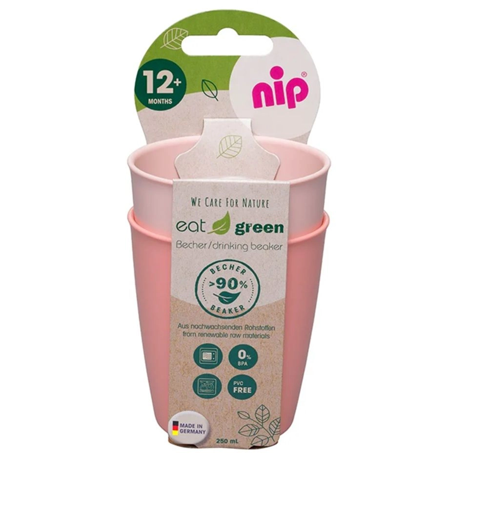 Green Drinking Beaker - 2 pcs