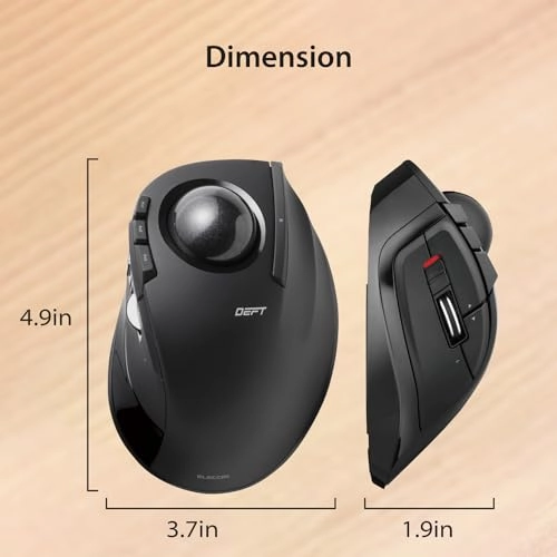 DEFT Trackball Mouse - 2.4GHz Wireless