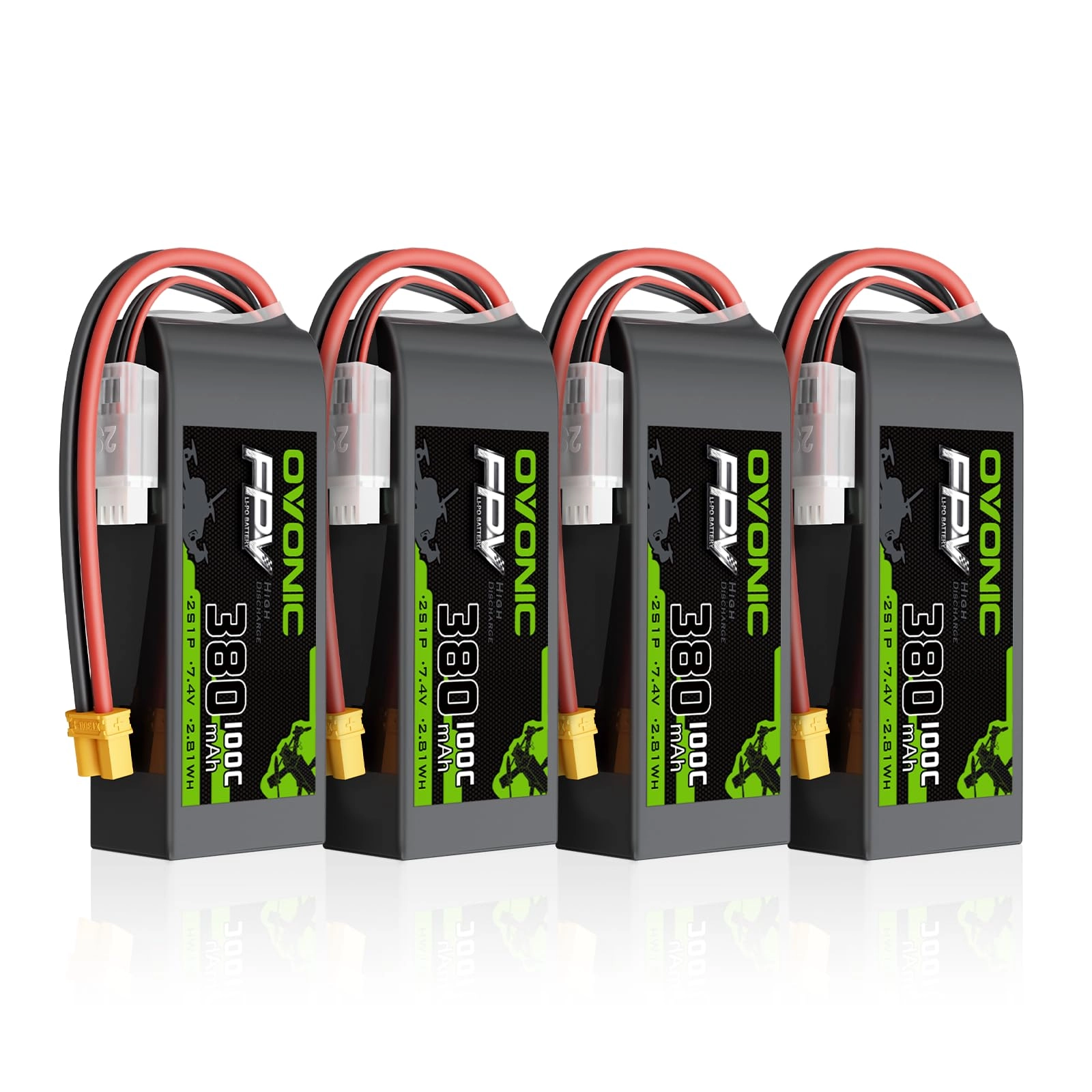 OVONIC O-100C-380-2S1P-XT30-4P - 380mAh 7.4V 100C