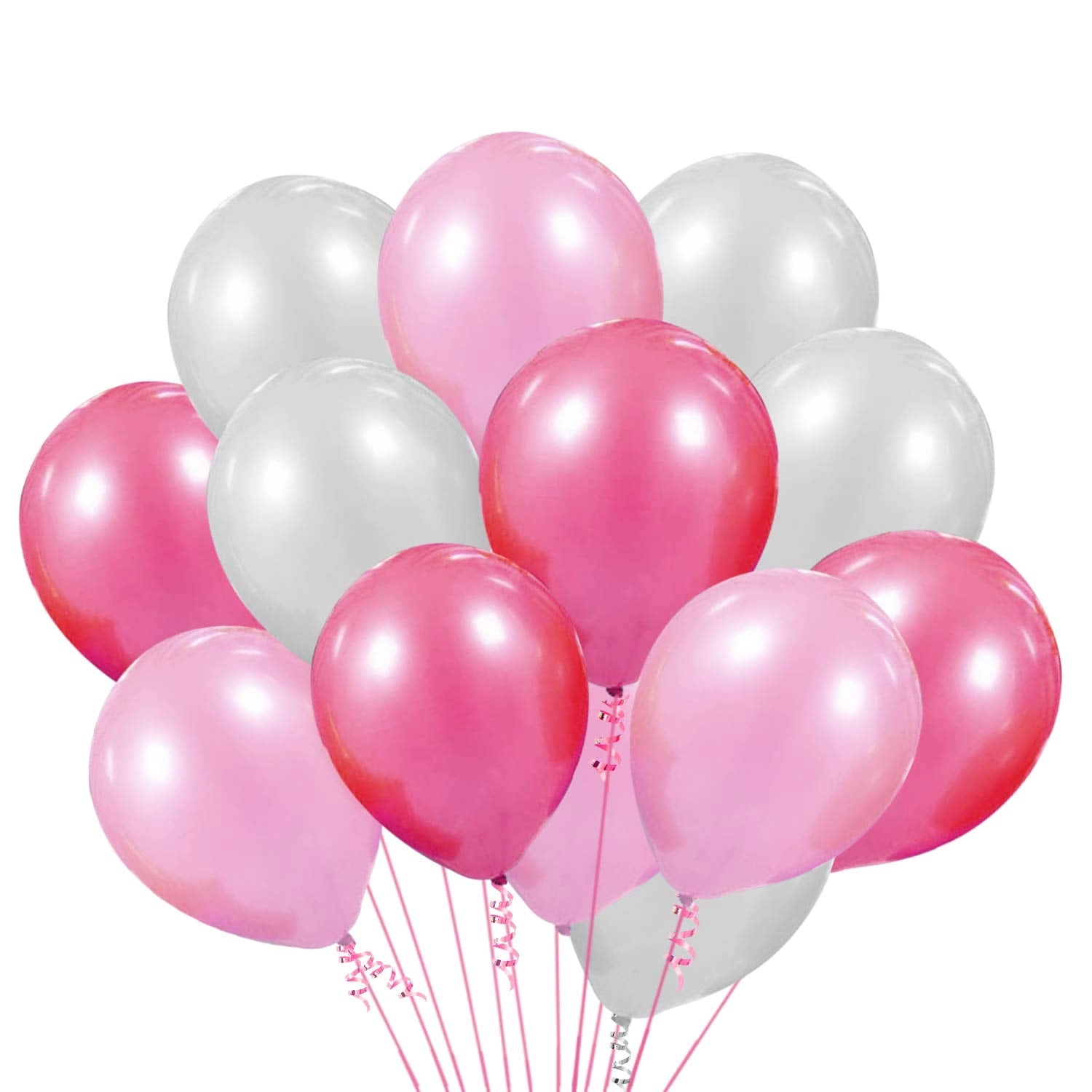 Party Time Trading LLC Latex Balloons - 51-Pieces Birthday Baby Shower