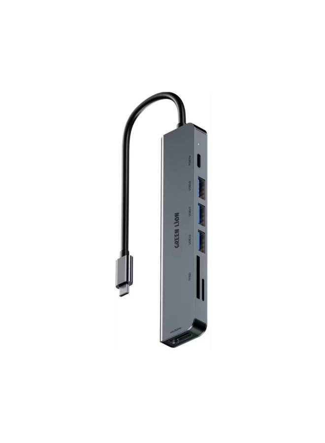7-in-1 USB-C Hub - 4K@30Hz HDMI 87W PD 5Gbps