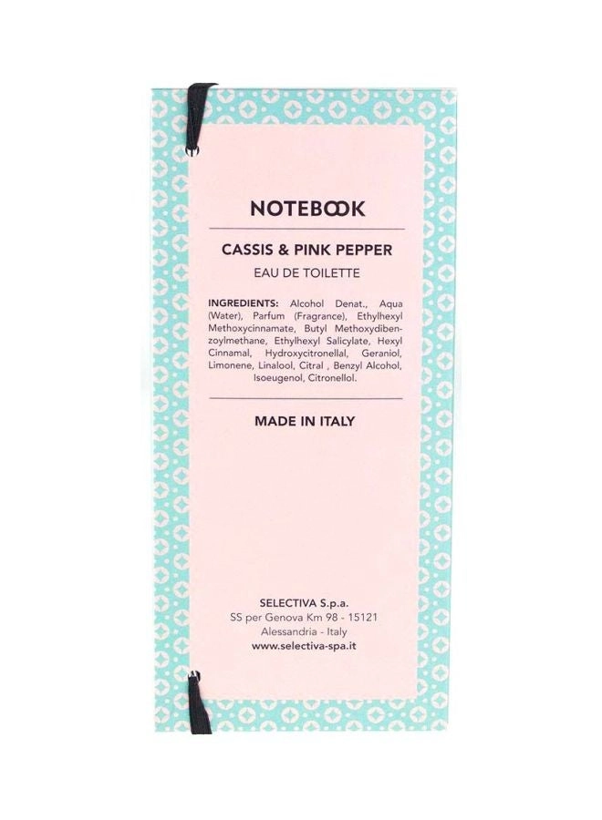 Notebook Cassis And Pepper - Eau de Toilette 100ml