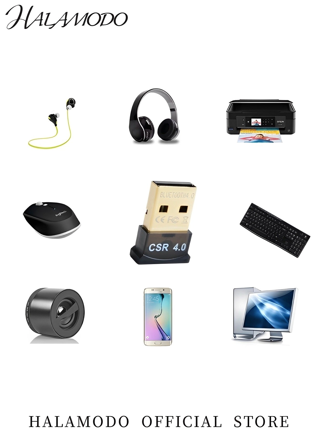USB Bluetooth Adapter - 4.0 Mini