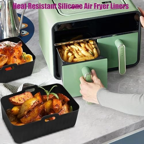 Air Fryer Accessories - 304 Stainless Steel, silicone, greaseproof paper Set of 8