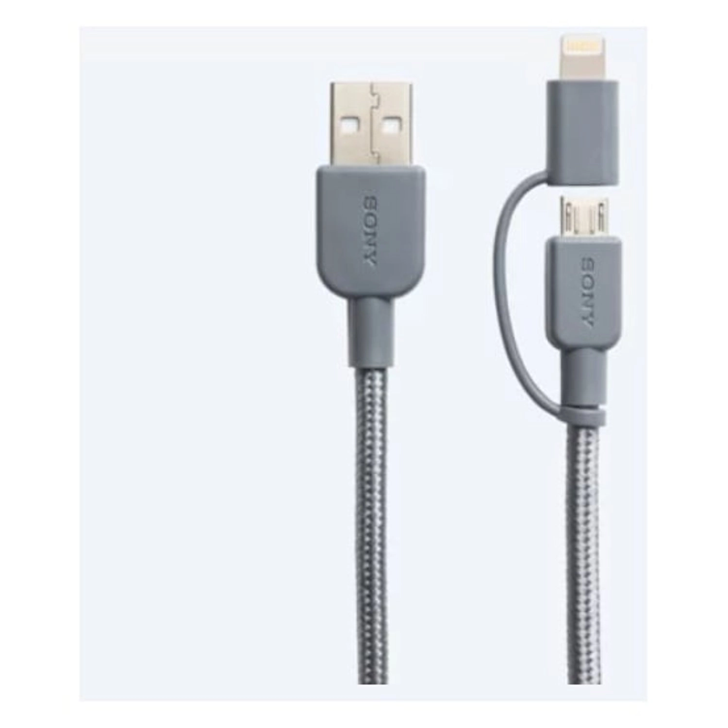 USB-A to Micro USB with Lightning