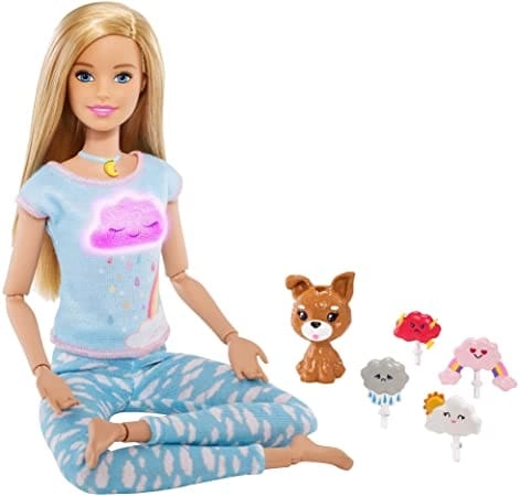 COLOR LAND CHILDRENS TOYS CENTER LLC Barbie Breathe With Me - Puppy 4 Cloud Emojis Lights and Sound