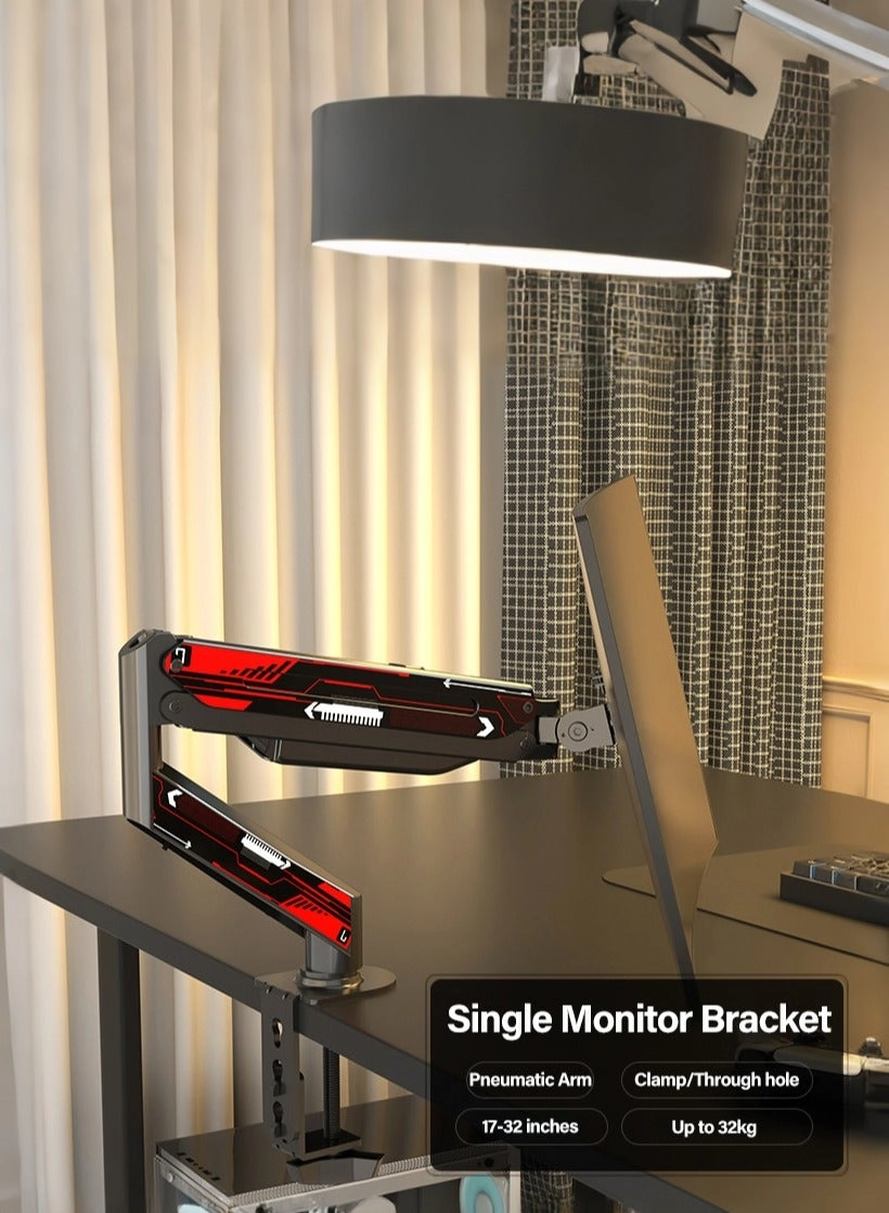 Gas Spring Monitor Arm - 32 in VESA 75x75/100x100mm