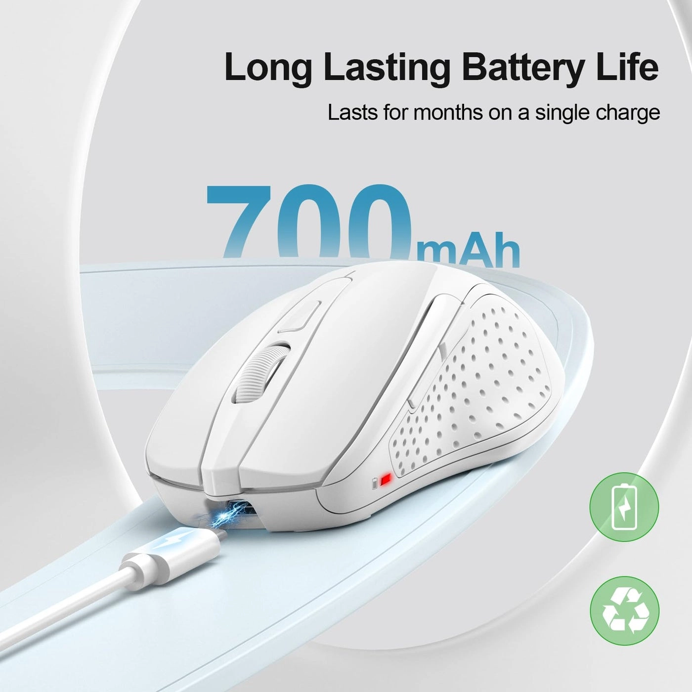 Multi-Device Slim Optical Mouse - Bluetooth, USB