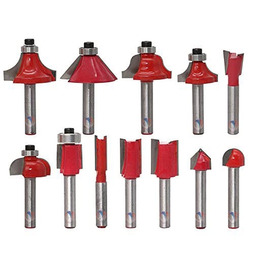 Mass Pro RouterTrimmer Bit Set - 635mm 12 Pcs
