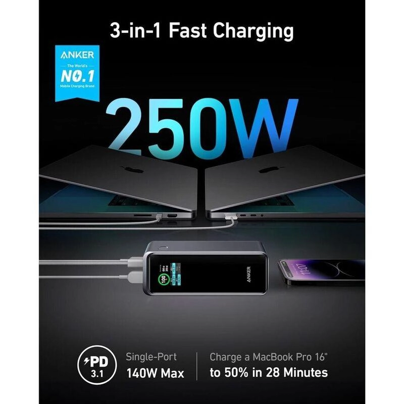 Prime - 27,650mAh 250W + Charging Base - 100W