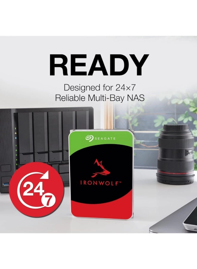 (Renewed) IronWolf 3.5" 7200rpm 256MB SATA I (ST8000VN004) - 8TB