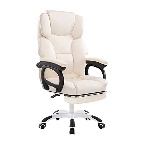 Desk Chair - PU Leather Brown High Back