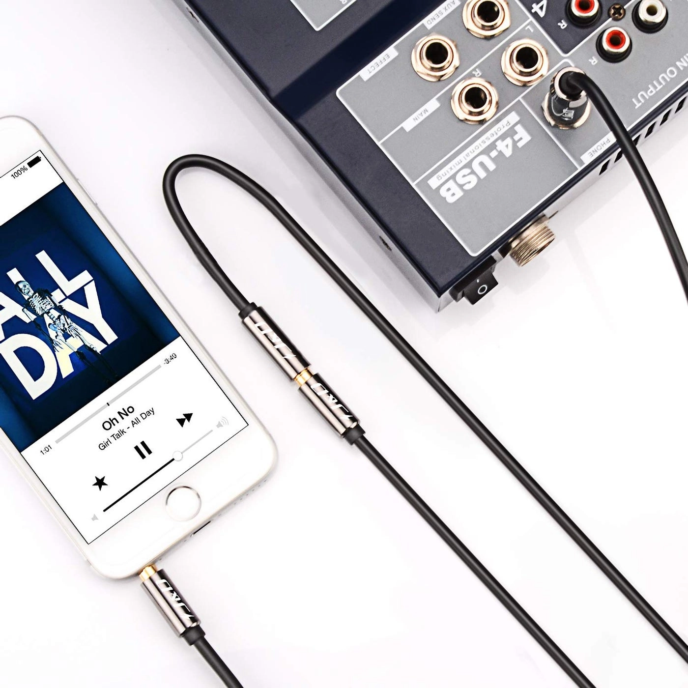 Headphone Jack Adapter for Universal - 6.35mm to 3.5mm 3ft TRS