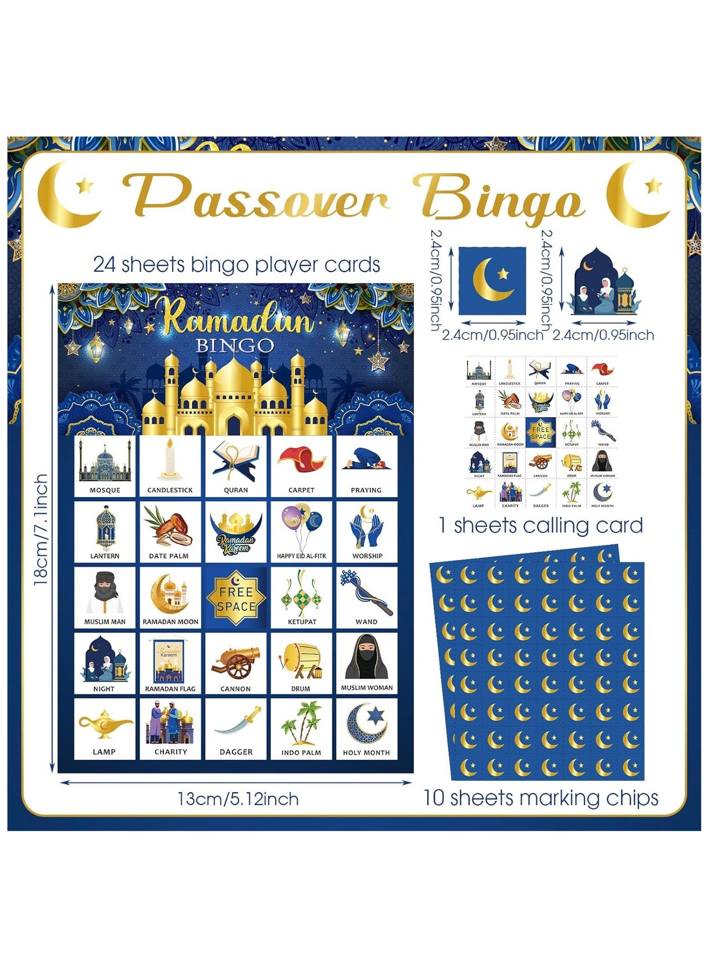 Eid Al Adha Bingo Games - 37 Pcs