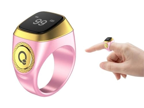 Smart Ring Counter - 18mm Pink 0.49-inch OLED