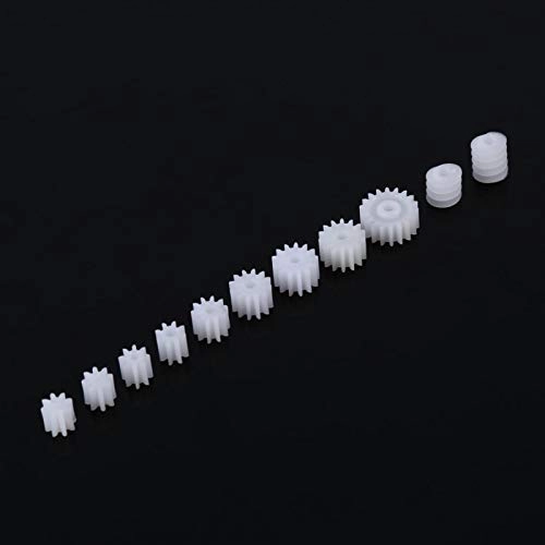 Spindle Gears & Worms - 11pcs Plastic