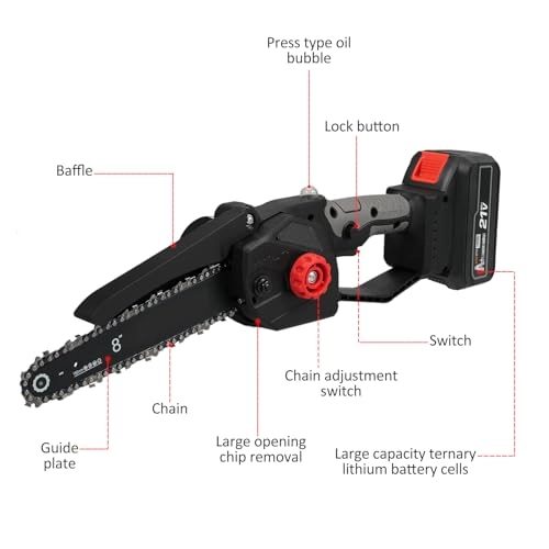 Mini Chainsaw - 8-INCH 4000mAh