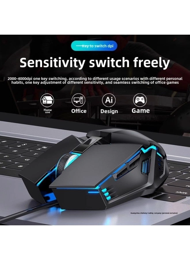 MC Saite A70 RGB Gaming Mouse - Wired
