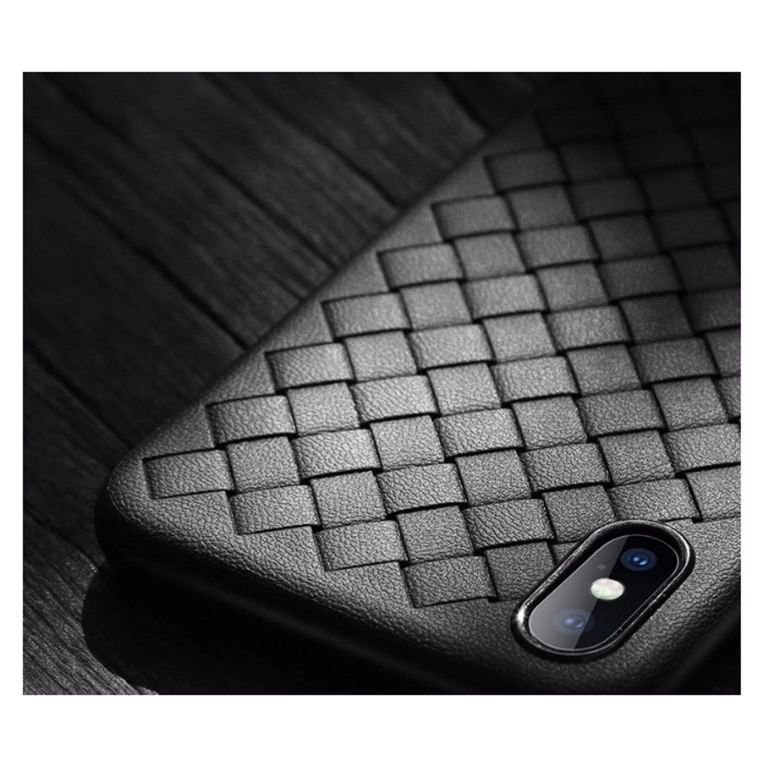 Woven TPU Protective Case - TPU Back Case for iPhone Xs