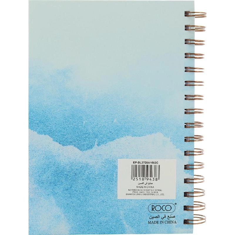 Notebook 19 X 26 cm Spiral - Grid 100 Sheets