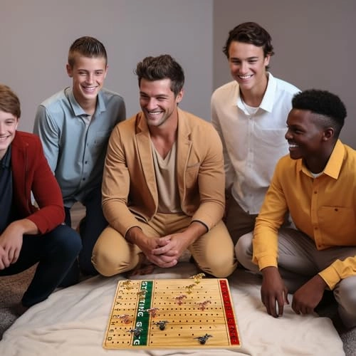 Horse Race Board Game - 11 Horses 4 Dice Solid Wood