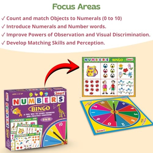 Smart Numbers Bingo - 3 years and up