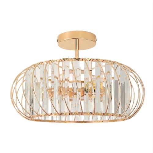 E27 Crystal Ceiling Lamp - 3 lights 36.5 cm