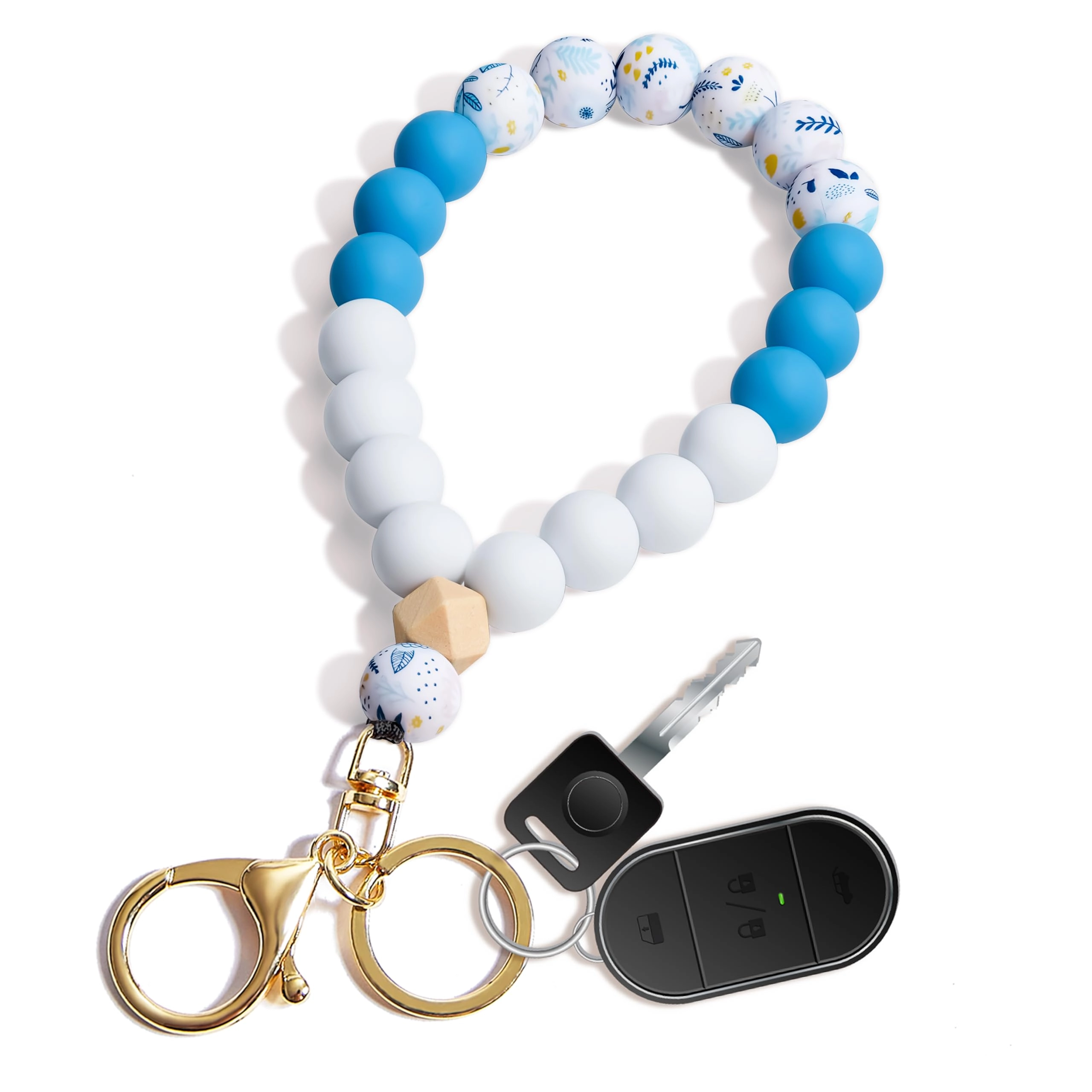 Beaded Keychain Wristlet - crystal keychain
