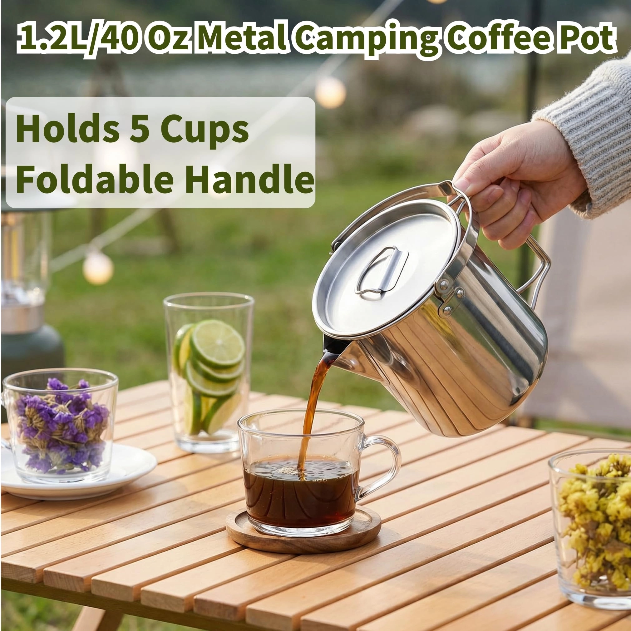Camping Tea Kettle - 1.0 Count 1.2 Liters