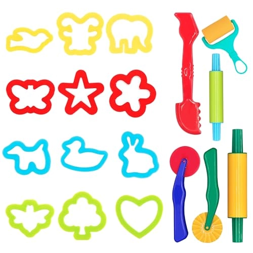 DIMROM Clay and Play Dough Tools 18pcs.