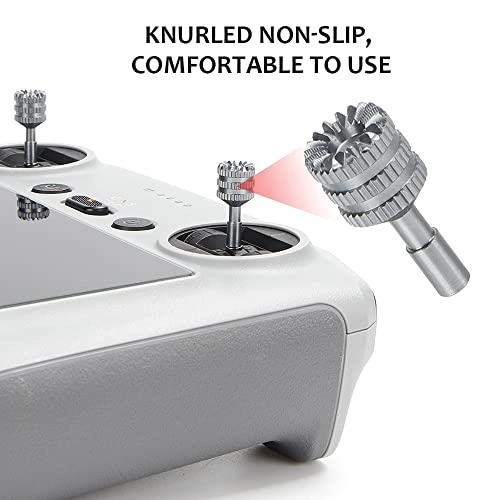 Mini 3 Pro Joysticks - 2 Pairs Aluminum Red+Gray