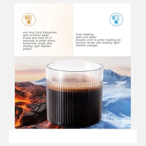 Portable Coffee Maker - 120ml coffee powder and capsules