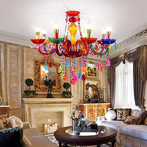 Color Crystal Chandelier