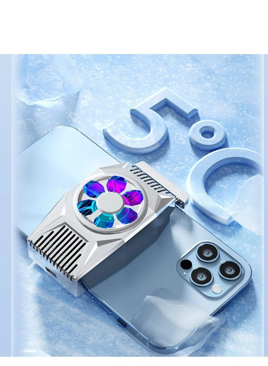 Phone Cooling Fan - Portable Mini Heatsink for iPhone iOS/Android