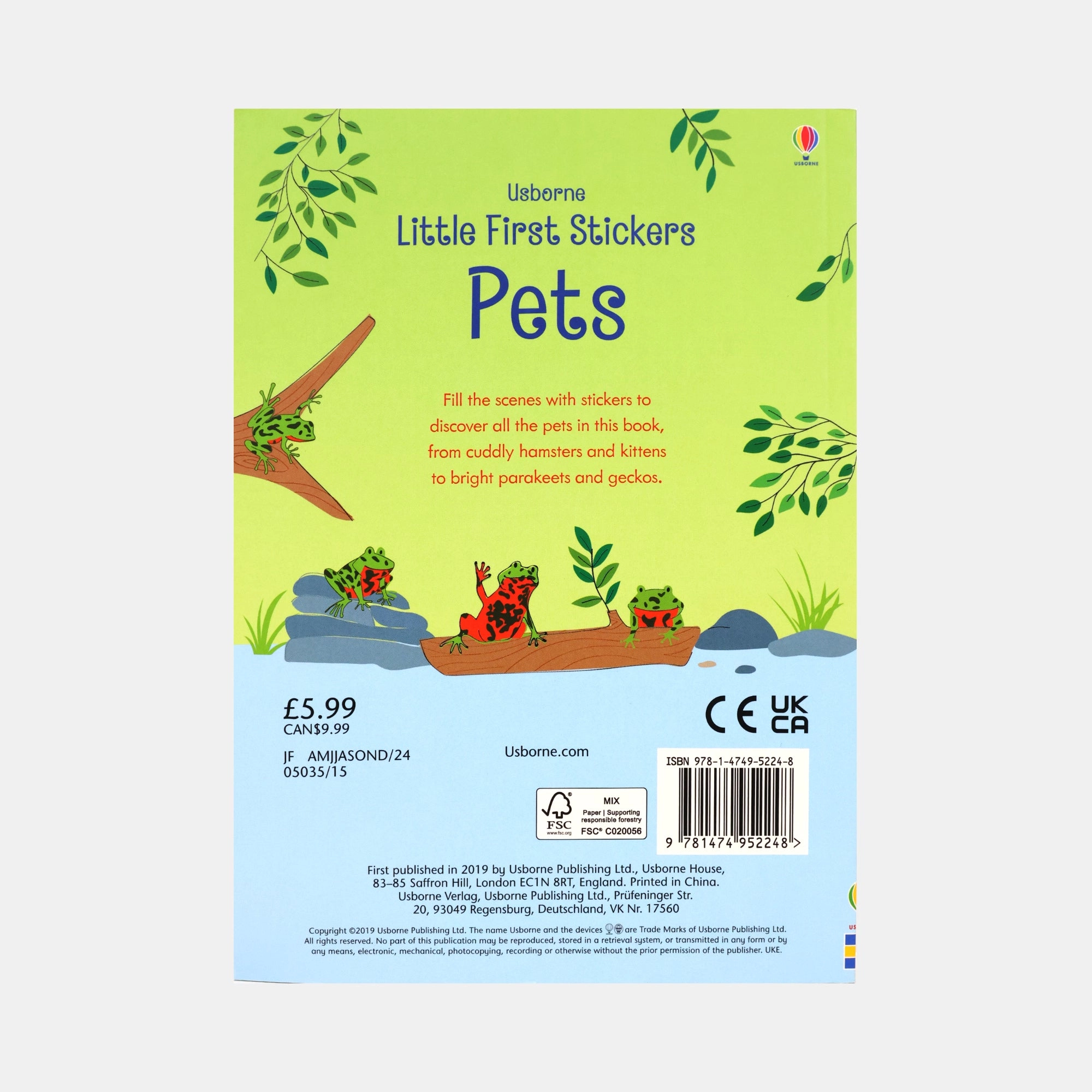Pets Sticker Book 250 pcs